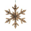 Whisen Fir Wood Snowflake Ornament, 21.7” Dimension, Perfect Christmas Tree Decor & Gift - 2 of 4