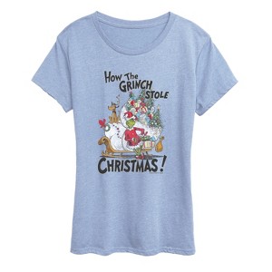Women's - Dr. Seuss - How The Grinch Stole Christmas Short Sleeve Graphic T-Shirt - 1 of 4