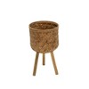 Maggift Planters Bamboo Planters with Outdoor and Indoor, Decorative Plant Pots for Living Room, Garden, Balcony, Home Decor, Brown 19.75"*17"*16.5" - 4 of 4