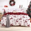 Coucheta Christmas Duvet Cover Set – Soft Brushed Microfiber Bedding with Reindeer Print, Holiday-Themed Bedroom Decor - 2 of 4