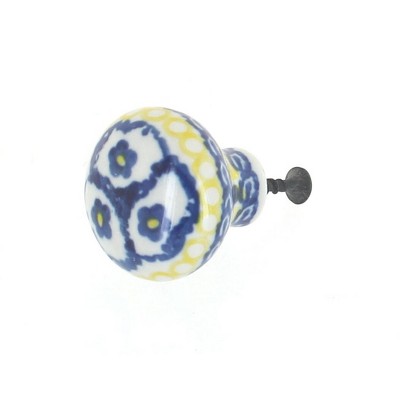 Blue Rose Polish Pottery 440 Ceramika Artystyczna Drawer Pull