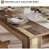 Dining Table for 4-6, 63 Inch Farmhouse Dining Table, Large Wooden Rectangular Dinner Table for 4 for Apartment, Small Space - 3 of 4