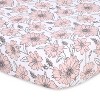 The Peanutshell Cottage Floral Organic Cotton Jersey 4 Pack Fitted Crib Sheets - 4 of 4