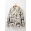 Women's Western Aztec faux-shearling Buttoned Coat - Sweet Lover Fashion - 4 of 4