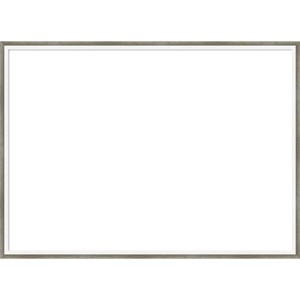 Amanti Art Lucie Silver White Framed Magnetic Dry Erase Board - 1 of 4