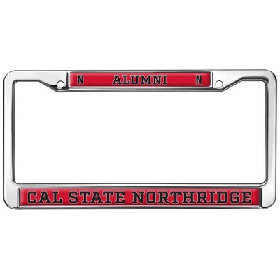 Cal State Northridge Alumni Logo Full Size Standard License Plate Metal Frame