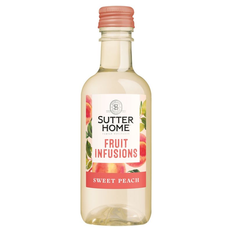 Sutter Home Fruit Infusions Sweet Peach Wine - 4pk/187ml Bottles, 3 of 9