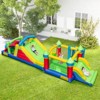 Safstar Inflatable Obstacle Course Bounce House Dual Slides w/2 680 W Blower - 3 of 4