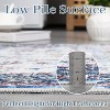 Non-Slip Washable Vintage Area Rug, Low-Pile Distressed Print Carpet for Living Room, Bedroom & Entryway – Stain-Resistant, Pet-Friendly - 4 of 4