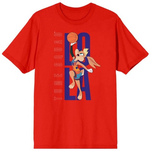 Men's Space Jam: A New Legacy Stay Tuned Panels Red and Black T-Shirt -  White - Large