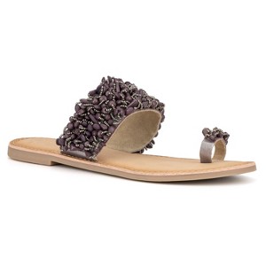 Torgeis Women's Circe Flats - 6, PLUM - 1 of 4