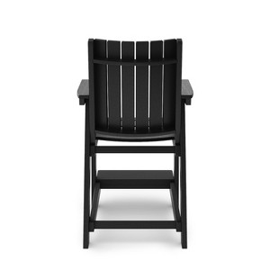 NicBex Outdoor Dining Chair,American Traditional Patio Dining Chairs with Weather Resistant Frame,28 inch Chairs Suitable for Patio,Garden,Black - 1 of 4