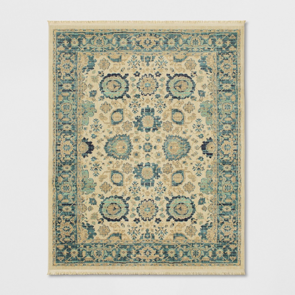 10'x13' Persian Style with Fringe Border Woven Area Rug Beige - Threshold™