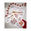 tagltd Candy Cane Cookies Recipe Dishtowel - Christmas Kitchen Towel, Cotton, Machine Wash, 26" x 18" - Festive Holiday Decor - 2 of 2