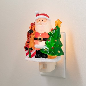 5.75"H Sullivans Christmas Whimsical Santa Nightlight  Multicolor - 1 of 4