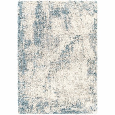 Hauteloom Tagas Abstract Gray Plush Rug