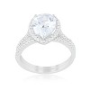 Slickblue Stunning Princess Cut Solitaire Ring for Women, Rhodium Plated, 2.5 Carat, Sizes 5-10 - 3 of 4
