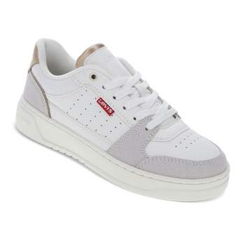 Levi's Womens Amelia Lo Synthetic Leather Casual Lace Up Sneaker Shoe