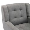 Lyngins Modern Ergonomics Accent Chair,Living Room Chair with Black Legs,Reading Leisure Chair for Bedroom,Living Room,Office - 4 of 4