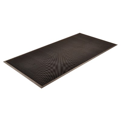 HomeTrax Rubber Brush Doormat - Black (36"x60")