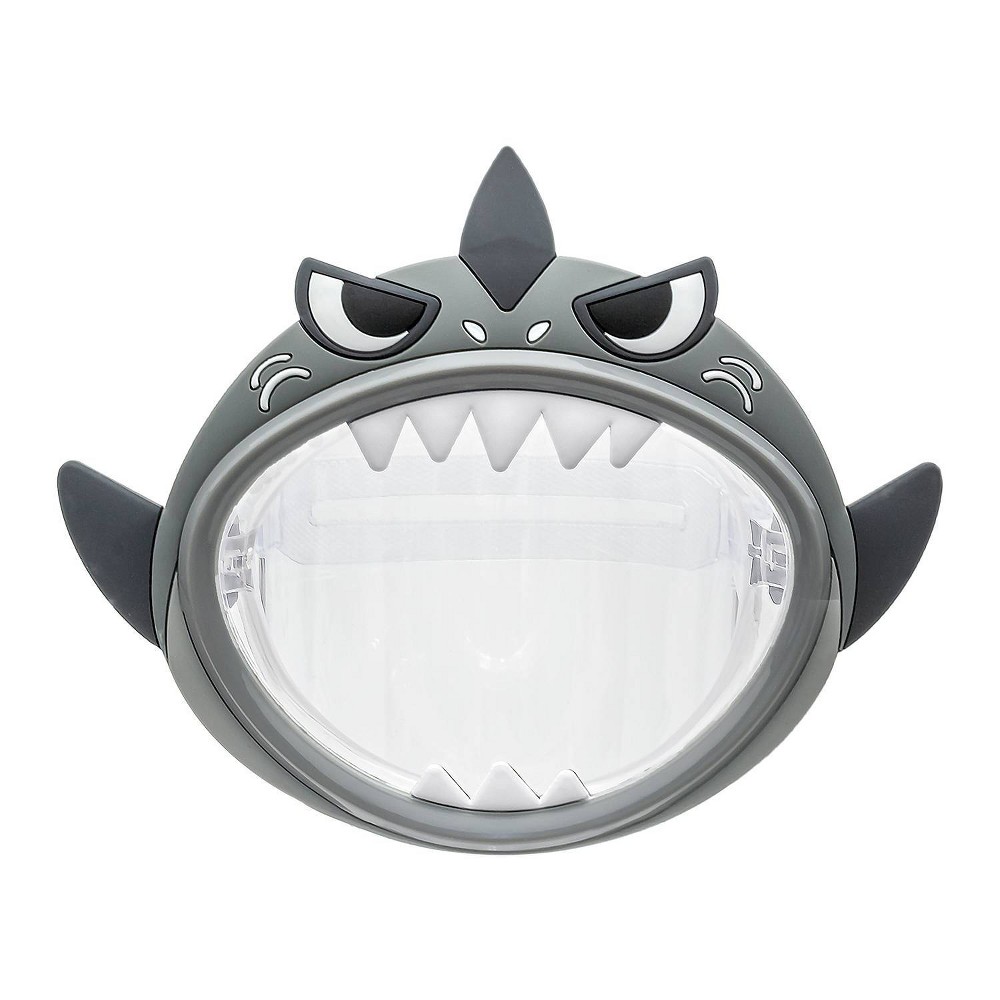 Poolmaster Shark Kids Scuba Swimming Pool Face Mask - Gray