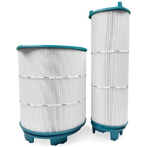 Hurricane HF-STR-SET Advanced Pool Filter Cartridge Inner & Outer 21" Set Replacement for Sta-Rite 25021-0200S & 25022-0201S System 3 S7M120 Set - 1 of 4