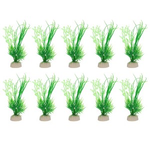 Unique Bargains Fish Tank Aquarium Decorations Plastic Plants 5.12" - 1 of 4