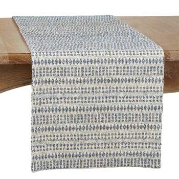 Saro Lifestyle Table Runner With Woven Line Design