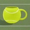 Godinger Silver 17 fl oz League Tennis Ball Mug: Porcelain, Yellow, Hand Wash, Hot/Cold Beverages, 1 Piece, 3.75" Height - 4 of 4