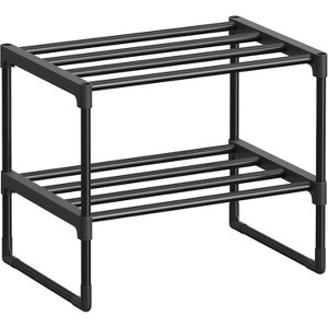 Stackable Metal Shoe Rack - Can Be Used Upright or Upside Down, Modular Storage Shelf for Entryway Organization - 1 of 4