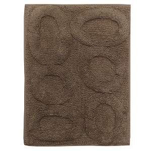 Super Soft Cotton Non-Skid Back Bath Rug 20" x 30" Stone by Castle Hill London - 1 of 4