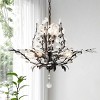 Contemporary Bohemian Iron/Acrylic LED Pendant Oil Rubbed Bronze/Clear - JONATHAN Y - 2 of 4