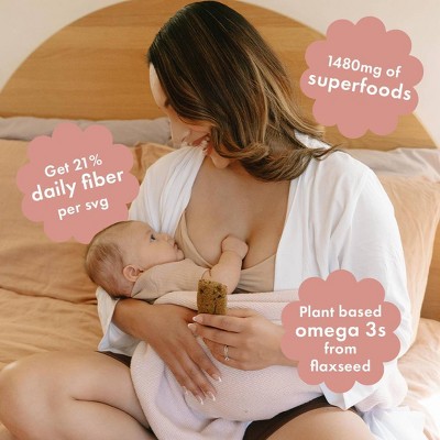 Boobie Milk to the Max Lactation Bar Herbal Supplement for Breastfeeding Oatmeal Chocolate Chips - 6ct