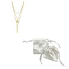 Adornia Tarnish Resistant 14k Gold Plated Layered Pendant Necklace Set - 2 of 2