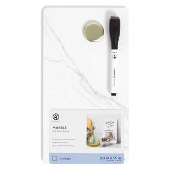 U Brands 5.5"x10" Magnetic Dry Erase Board Frameless