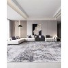 9'x12' Rug, Anti-Slip Backing Abstract Area Rug, Washable Modern Abstract Carpet for Living Room, Foldable Low Pile Accent Rug - 3 of 4