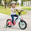 Infans 12" Kids Bike w/Adjustable Saddle Handlebar Removable Training Wheels Handbrake - 3 of 4
