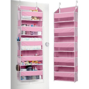 Over-Door Organizer with Clear Windows, 44 lb Capacity - 5 Large Pockets & 10 Mesh Side Pockets for Toys, Shoes, Diapers - 1 of 4