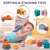 6-in-1 Montessori Baby Toy Set with Wooden Blocks, Xylophone and Teether for Toddlers - 4 of 4