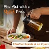 16oz/470ml Glass Olive Oil Sprayer for Cooking – Olive Oil Dispenser Bottle for Kitchen Gadgets and Air Fryer Accessories, Salad, BBQ - Ash - 3 of 4