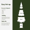 LuxenHome 5.5Ft Pre-Lit Green Artificial Tree with Tophat Pot - 4 of 4