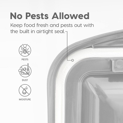 ClearView Airtight Pet Food Storage, 12.75 Qt, BPA-Free Plastic