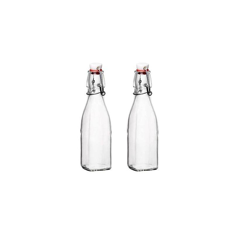 Bormioli Rocco Glass 8.5 Ounce Swing Top Bottle Set of 2, 1 of 7