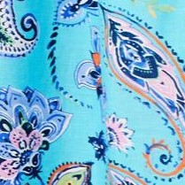 caribbean blue paisley
