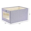 REGALWOVEN Collapsible Fabric Storage Basket Bin for Organizing Clothes 2 Pcs - image 4 of 4