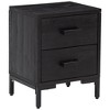 vidaXL Nightstand Bedside End Side Table with Drawer Furniture Solid Wood Pine - 2 of 4