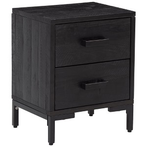 vidaXL Nightstand Bedside End Side Table with Drawer Furniture Solid Wood Pine - 1 of 4