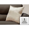 Tramull 18x18 Inch Decorative Throw Pillow with Insert, Modern Satin Finish Accent Pillow for Sofa & Bed - 4 of 4