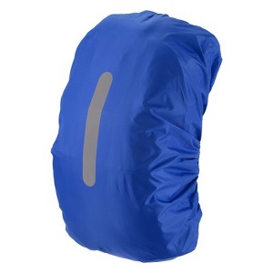 Unique Bargains Waterproof Backpack Rain Cover with a Vertical Reflective Strap for Hiking/Biking 1 Pc - 1 of 4
