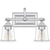 Quoizel Lighting Nicholas 2 - Light Vanity in  Polished Chrome - 2 of 4